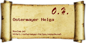 Ostermayer Helga névjegykártya